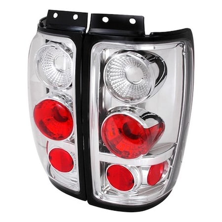 Overtime Altezza Tail Light for 97 to 02 Ford Expedition, Chrome - 10 x 12 x 18 in. OV1623295